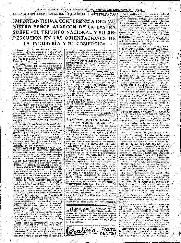 ABC SEVILLA 07-02-1940 página 6