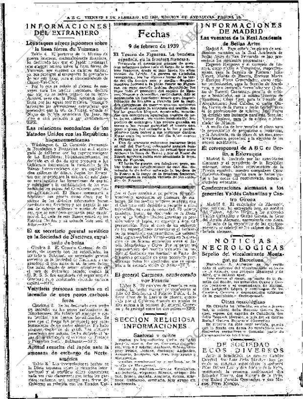 ABC SEVILLA 09-02-1940 página 10