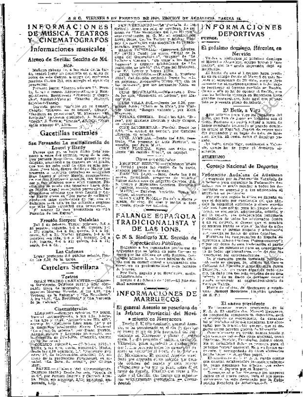 ABC SEVILLA 09-02-1940 página 14