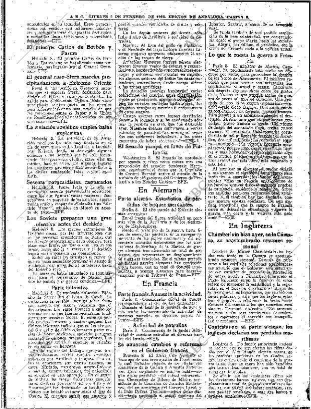 ABC SEVILLA 09-02-1940 página 8