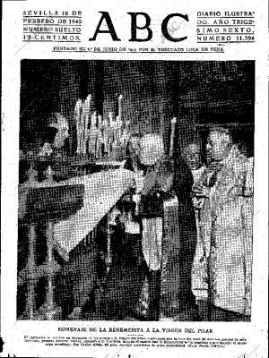 ABC SEVILLA 10-02-1940 página 1