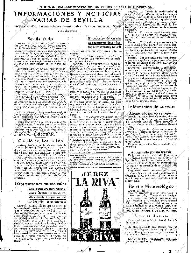 ABC SEVILLA 10-02-1940 página 13