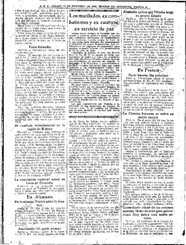 ABC SEVILLA 10-02-1940 página 8