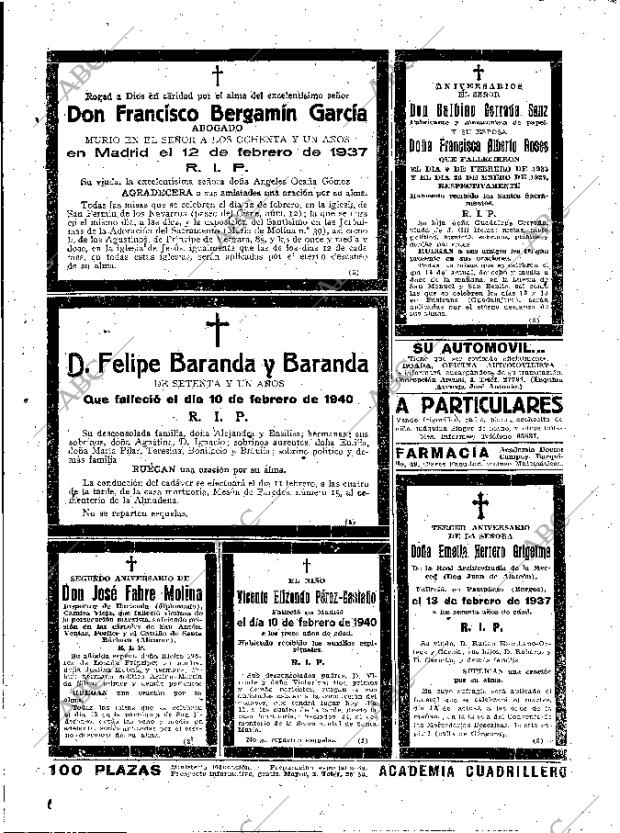 ABC MADRID 11-02-1940 página 23