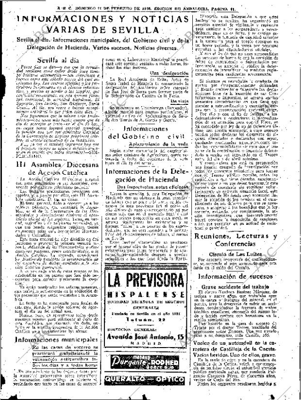 ABC SEVILLA 11-02-1940 página 11