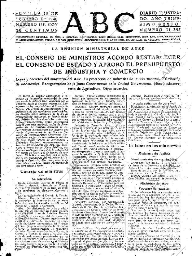 ABC SEVILLA 11-02-1940 página 3