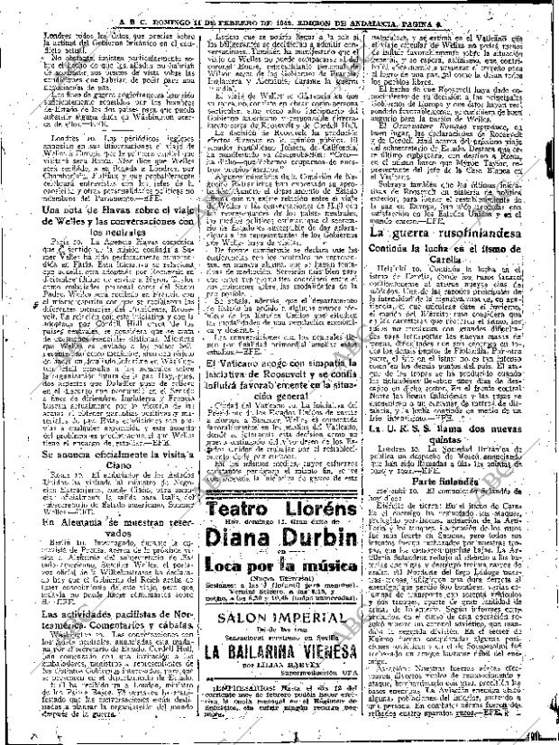 ABC SEVILLA 11-02-1940 página 6