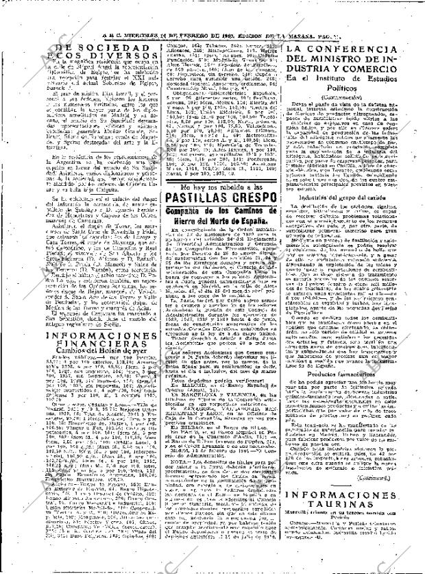 ABC MADRID 14-02-1940 página 10