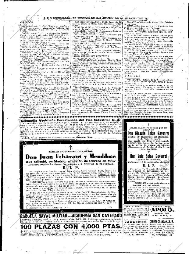 ABC MADRID 14-02-1940 página 14