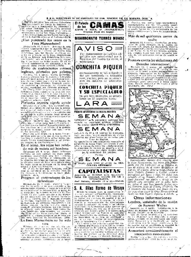 ABC MADRID 14-02-1940 página 8