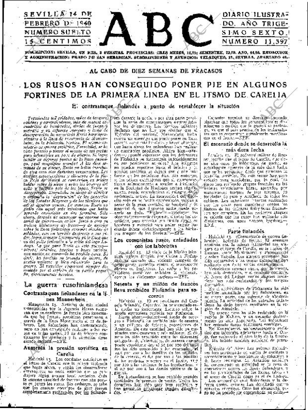 ABC SEVILLA 14-02-1940 página 5