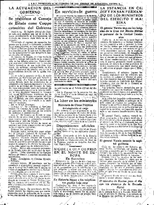 ABC SEVILLA 14-02-1940 página 9