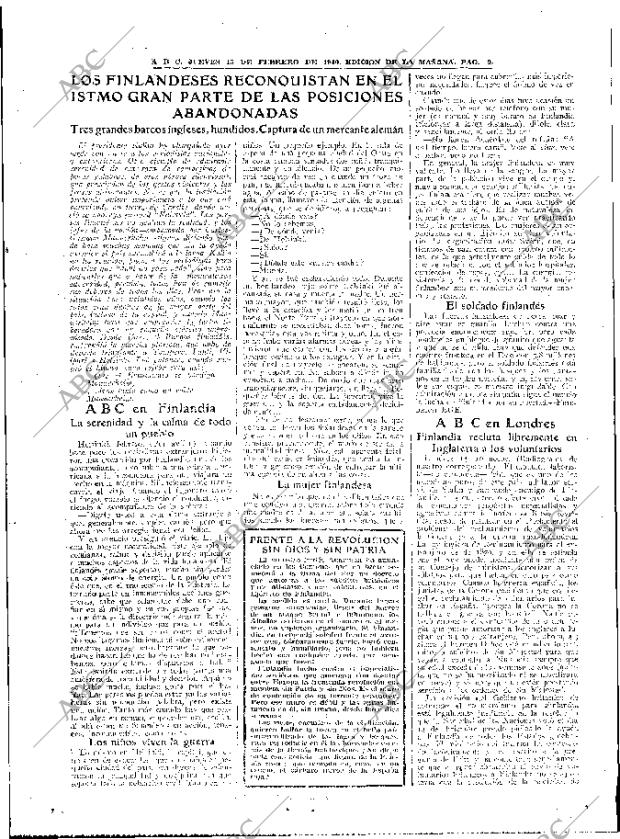 ABC MADRID 15-02-1940 página 9