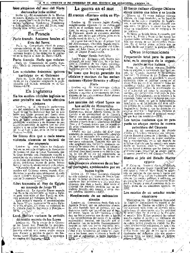 ABC SEVILLA 16-02-1940 página 11