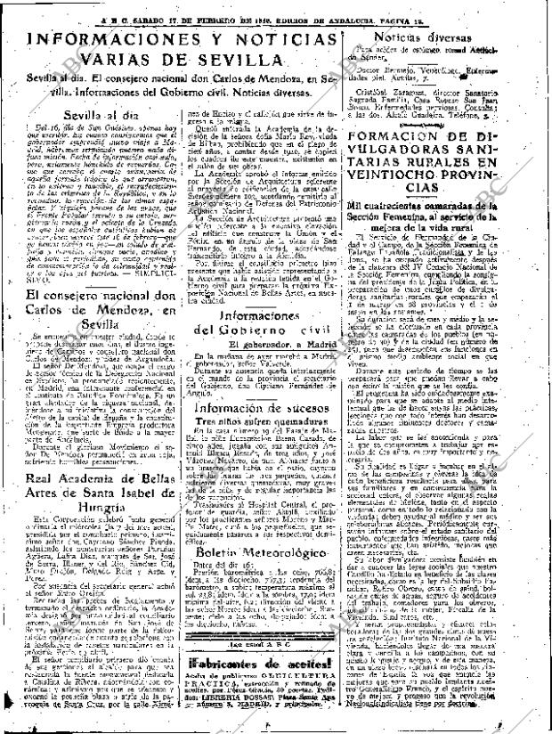 ABC SEVILLA 17-02-1940 página 13