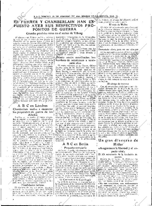 ABC MADRID 25-02-1940 página 15