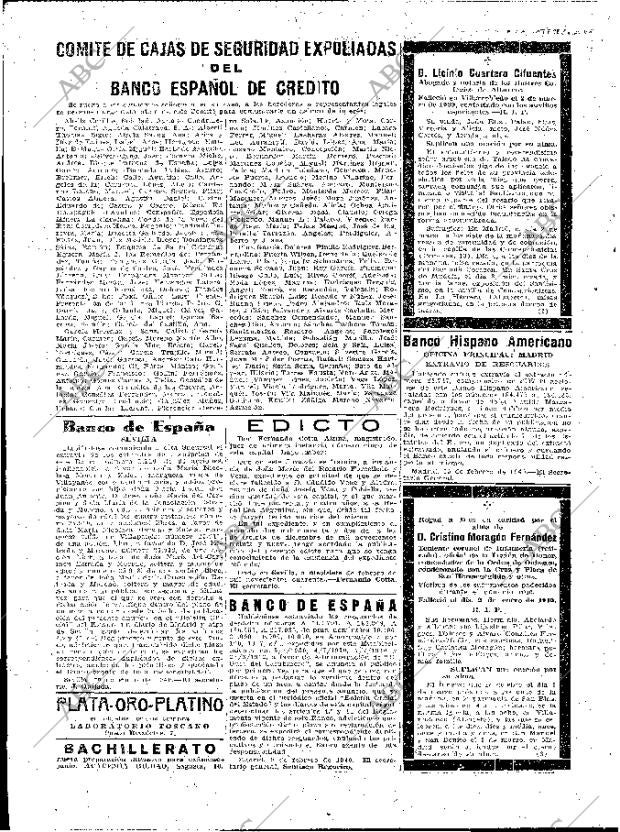 ABC MADRID 01-03-1940 página 2