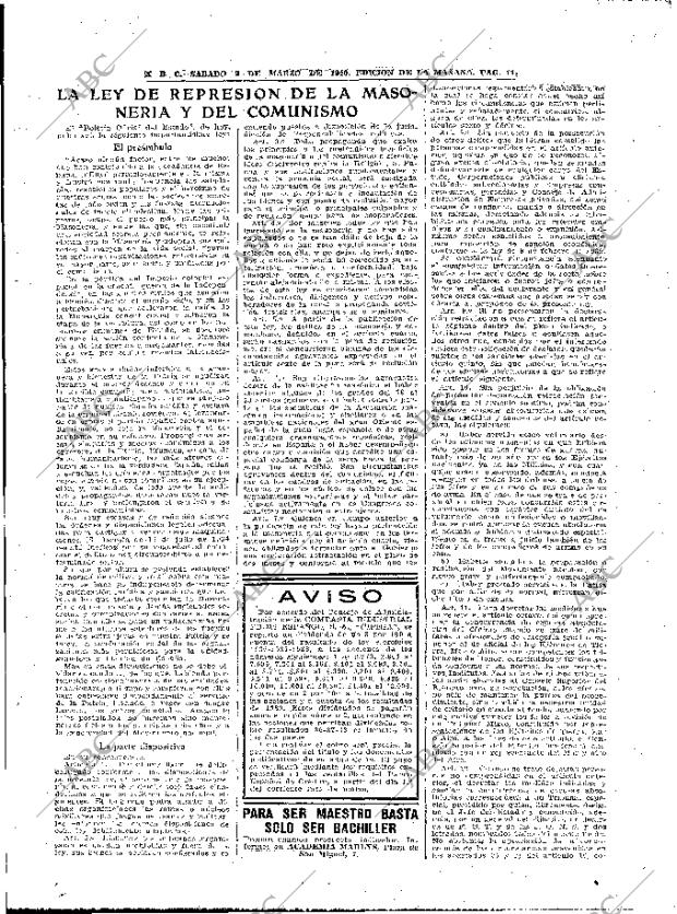 ABC MADRID 02-03-1940 página 11