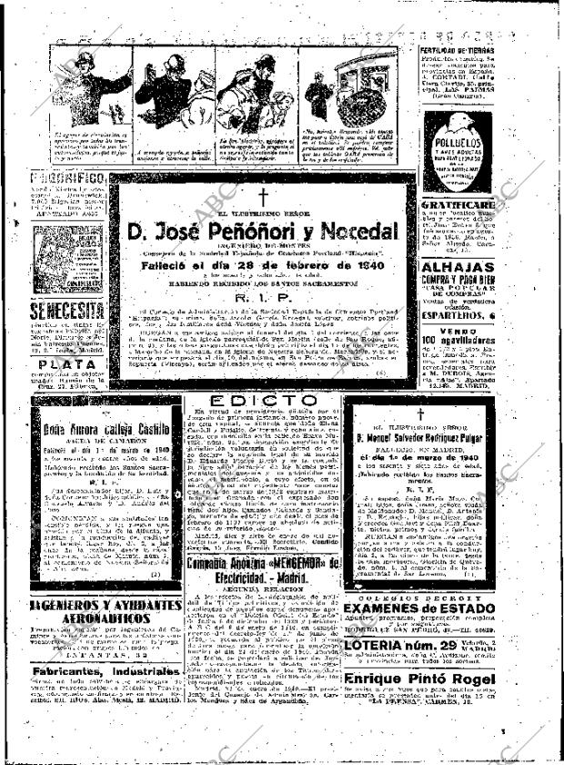 ABC MADRID 02-03-1940 página 19