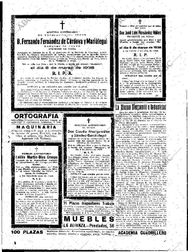 ABC MADRID 05-03-1940 página 19