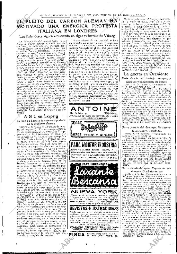 ABC MADRID 05-03-1940 página 9