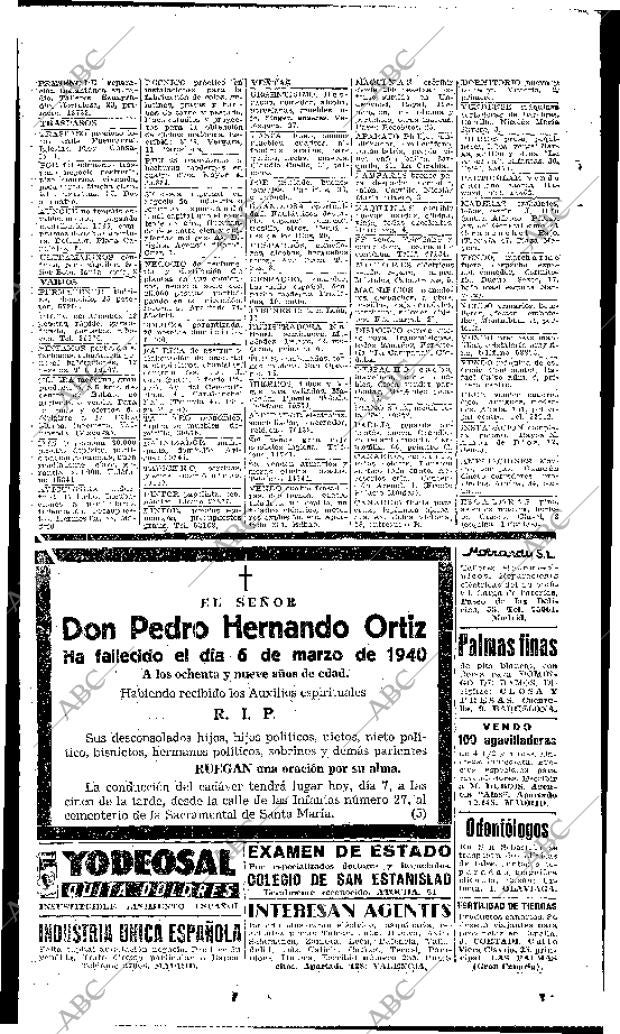 ABC MADRID 07-03-1940 página 18