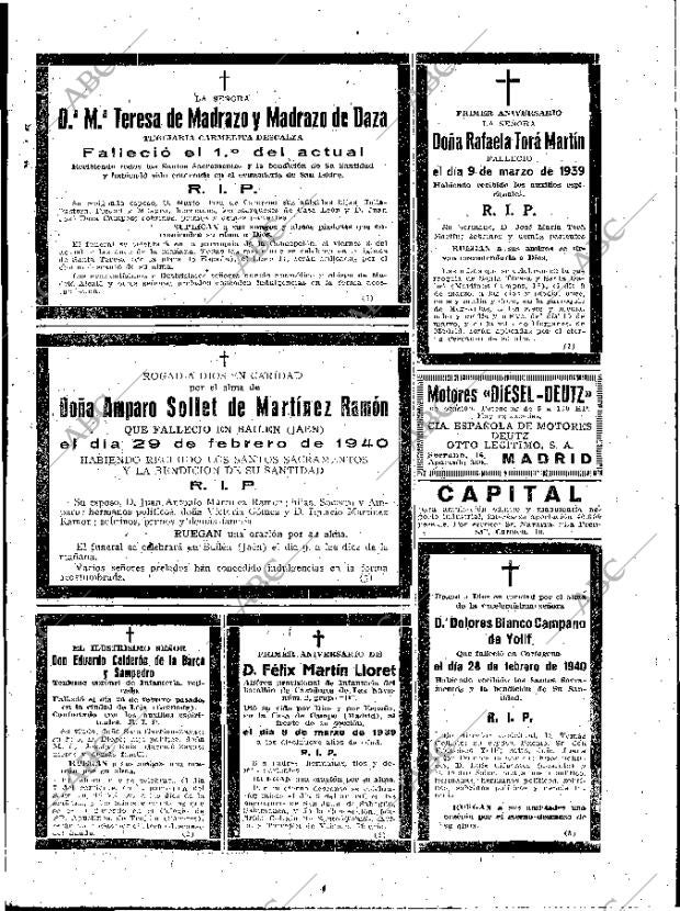 ABC MADRID 07-03-1940 página 19
