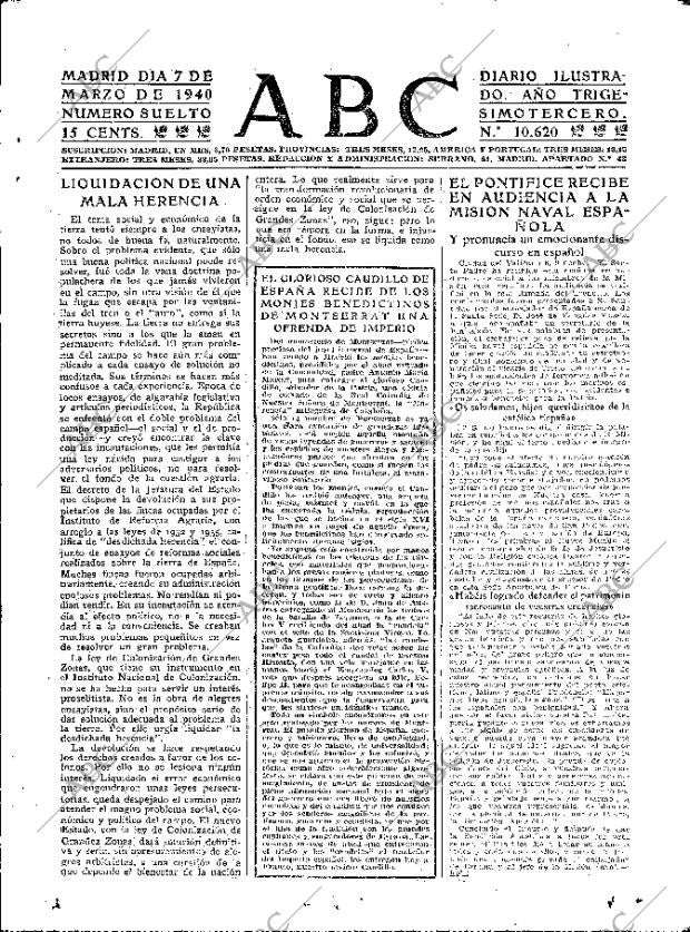 ABC MADRID 07-03-1940 página 7