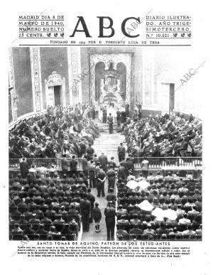 ABC MADRID 08-03-1940 página 1