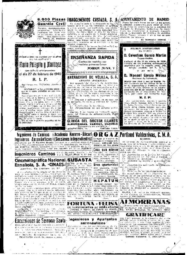 ABC MADRID 09-03-1940 página 2