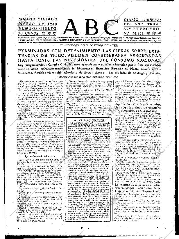 ABC MADRID 10-03-1940 página 11