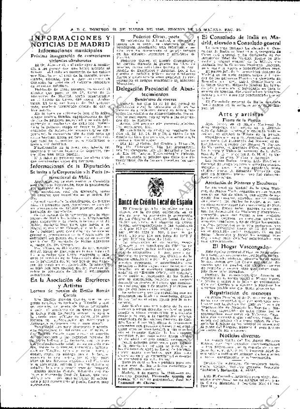 ABC MADRID 10-03-1940 página 20