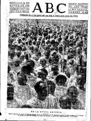 ABC SEVILLA 14-03-1940 página 1