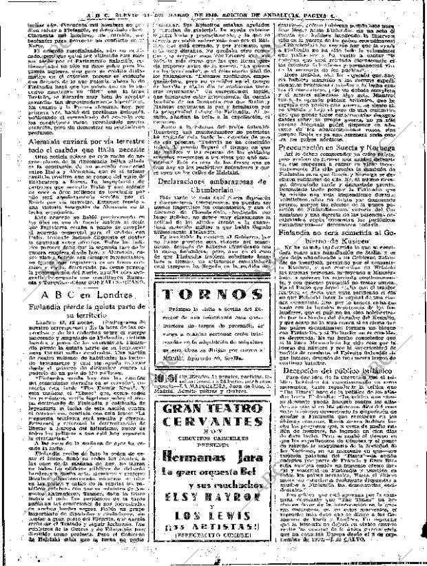 ABC SEVILLA 14-03-1940 página 4