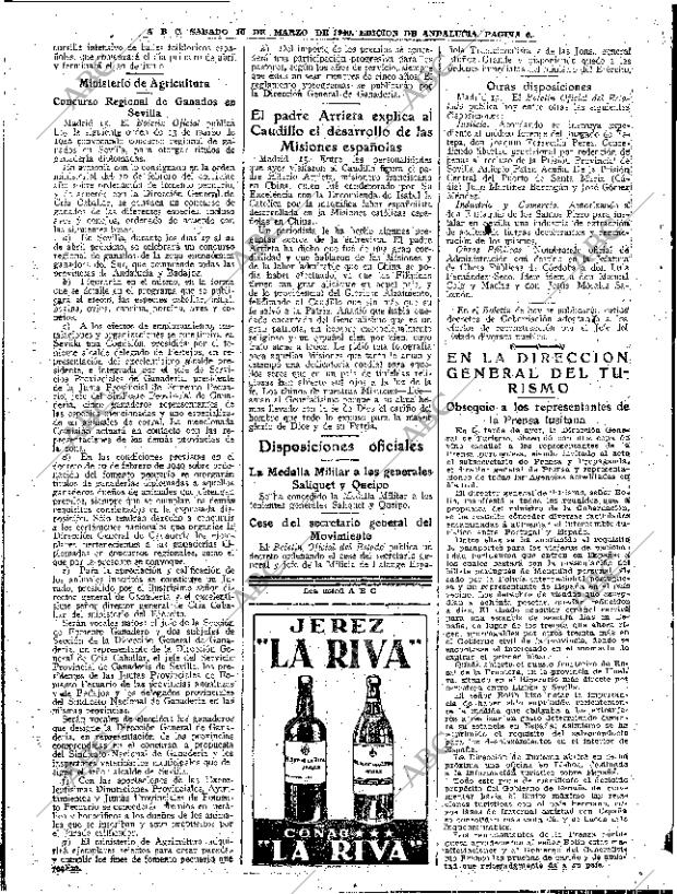 ABC SEVILLA 16-03-1940 página 6