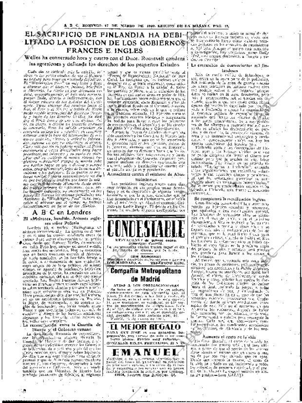 ABC MADRID 17-03-1940 página 13