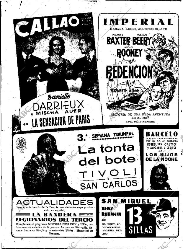 ABC MADRID 31-03-1940 página 8