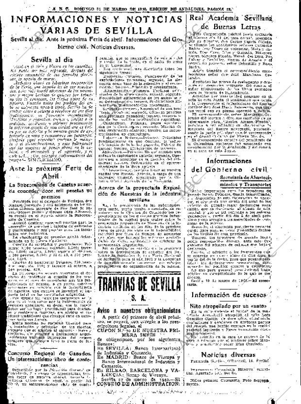 ABC SEVILLA 31-03-1940 página 13