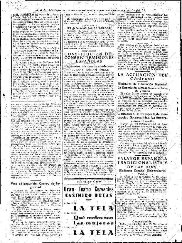 ABC SEVILLA 31-03-1940 página 6