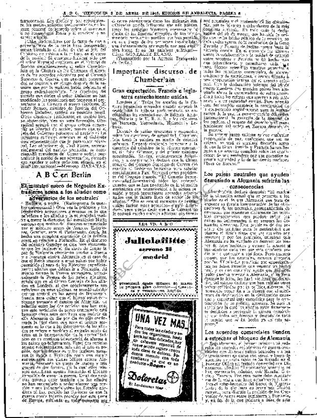 ABC SEVILLA 03-04-1940 página 6