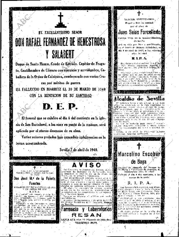 ABC SEVILLA 07-04-1940 página 15