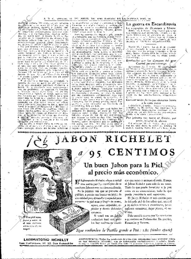 ABC MADRID 13-04-1940 página 10