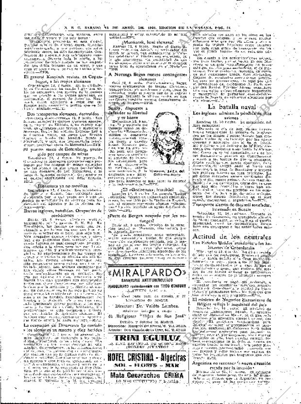 ABC MADRID 13-04-1940 página 11