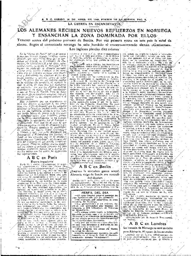 ABC MADRID 13-04-1940 página 9