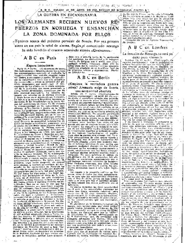 ABC SEVILLA 13-04-1940 página 5
