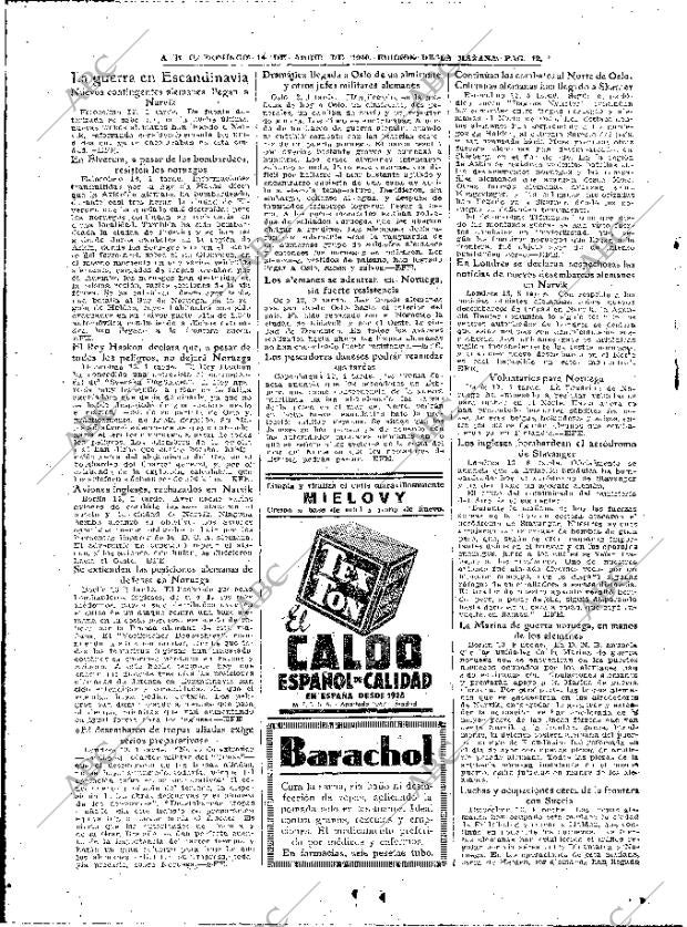 ABC MADRID 14-04-1940 página 12