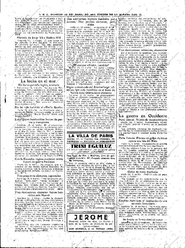 ABC MADRID 14-04-1940 página 13