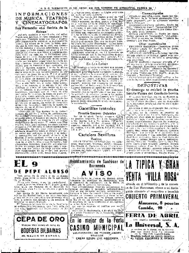 ABC SEVILLA 17-04-1940 página 14