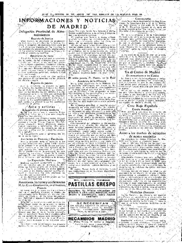 ABC MADRID 25-04-1940 página 13