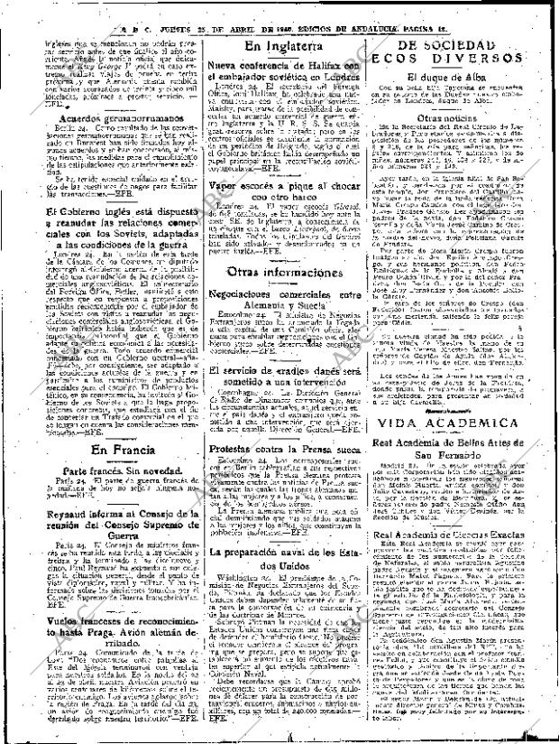 ABC SEVILLA 25-04-1940 página 10